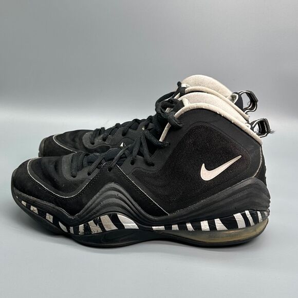 Nike Air  Max Penny 5 Mens 9 Athletic Sneaker Shoes Black Thrashed Basketball - Picture 6 of 11
